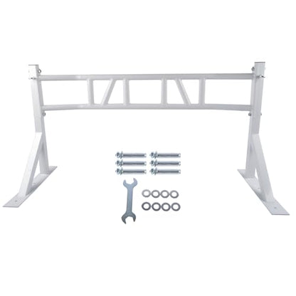 White Multi Grip Pull Up Bar Multifunctional Dip Station for Indoor Home Gym Workout Pull Up Bar 440 lbs Training Equipment Mixizap