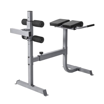 Cap Strength Roman Chair – Adjustable Back Extension Bench for Core & Glute Workouts, Heavy-Duty 300 LB Capacity - Black and Gray Options