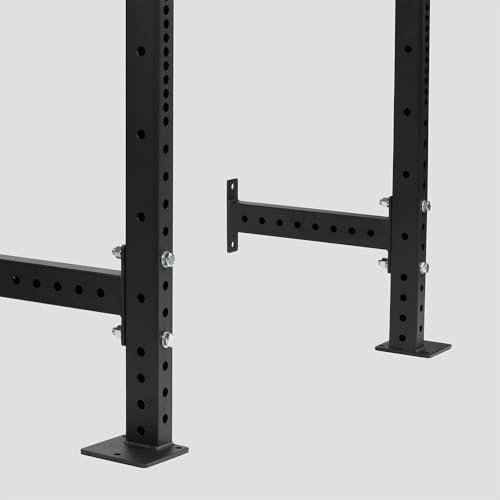 Titan Fitness T-3 Series Space Saving Power Rack, 91" Height x 12" Depth, Bottom Side Braces Included, Compact Wall Mounted Power Rack, 2x3 11-Gauge Steel Uprights, Includes J-Hooks & Pull-Up Bar