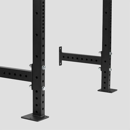 Titan Fitness T-3 Series Space Saving Power Rack, 91" Height x 12" Depth, Bottom Side Braces Included, Compact Wall Mounted Power Rack, 2x3 11-Gauge Steel Uprights, Includes J-Hooks & Pull-Up Bar