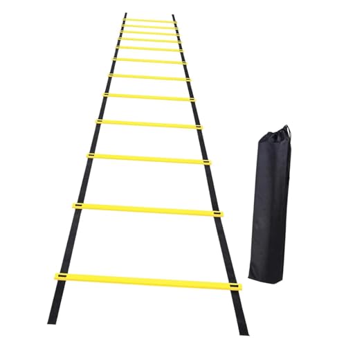 Colaxi Soccer Agility Ladder Folding Balance Multifunction Volleyball Coordination Workout Football Footwork Training Instant Set up