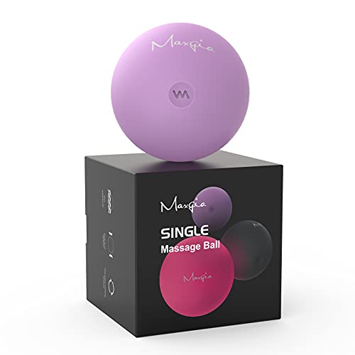 3" Single Massage Ball, 5 Speeds Vibrating Massage Ball Roller for Trigger Point Therapy, Deep Tissue Massager for Back, Neck, Foot, Myofascial Release, Pain Relief, Muscle Recovery,Purple - color: Purple