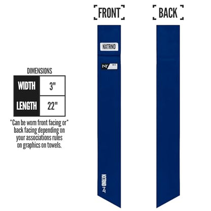 Nxtrnd Streamer Football Towel, Thin Sports Towel, Dries Hands & Football Accessories (Navy Blue) - color: Navy Blue