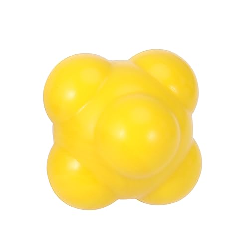 Abaodam Agility Reaction Ball for Training 58mm Silicone Hexagonal Speed Ball for Hand-Eye Coordination Medium Difficulty for Sports Training and Reflex Development