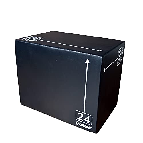 Lifeline Fitness 3-in-1 Foam Plyo Box - Exercise Equipment for Home Gym - Plyometric Jump Box Set for Crossfit, HIIT, Jump Training, Jump Trainer - style: Large