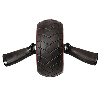 Iron Gym IRG013 Speed Abs Complete Ab Workout System, Abdominal Roller Wheel, 9.4 x 3.6 x 7.9, Black/Red