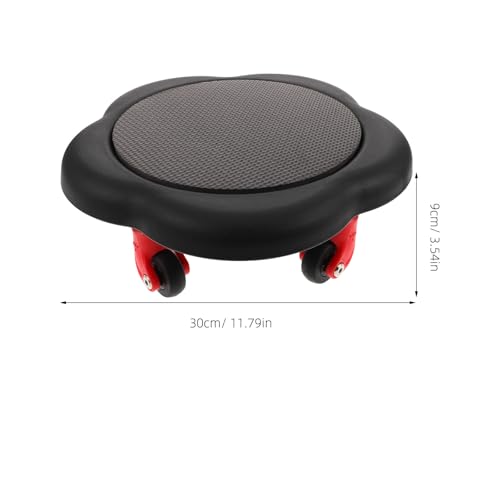 Levemolo Ab Roller Wheel Five-wheel Core Trainer Black Fitness Sliding Discs for Abdominal Strength Training Home Workout Equipment
