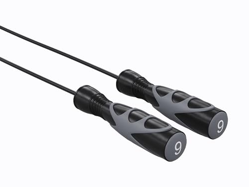 Power Systems Elite Jump Rope - Premium Vinyl & Radial Ball for Max Rotation - size: 9'
