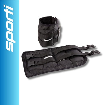Sporti Fitness Ankle Weights Aqua Belt Pool Exercise for Women & Men - color: Ankle Weights - Black - 10 lb