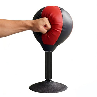 Boxing Speed Ball Suction Cup Base Punching Bag Desktop Heavy Duty PU Material Fast Reaction Agility Training Suitable for Adults Women Men Dorm Home