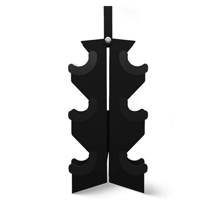 BalanceFrom Premium Rubber Encased Hex Dumbbell Sets, 46LBS Set, 60LBS Set, 100LBS Set - style: 3-Pair Set with A-Rack: 46 lbs
