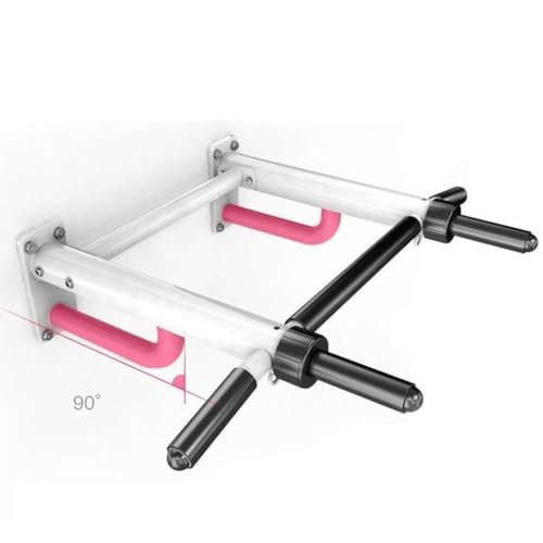 Wall-Mounted Pull-Up Bar for Strength Training, Heavy Steel Horizontal Bar, 300kg Capacity, Multi-Grip (Black)