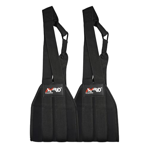 AYRO Fitness Hanging Ab Straps for Pull up Bar, Exercise Straps For Core Strength Training, Abdominal Sling Straps For Ab Swing & Leg Raises, Gym Hang Bar Straps For Men & Women, Abs Equipment For GYM & Home