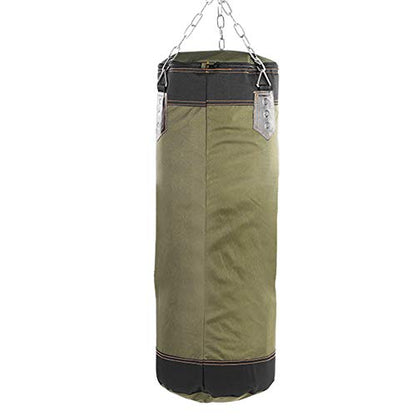 Bnineteenteam Heavy Punching Bag,Training Boxing Bag with Chain for Adults Men Women(Empty) - color: Green, size: 60 cm