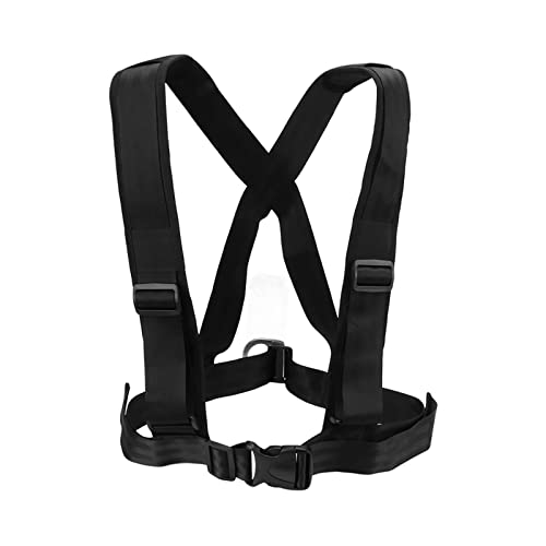 Sled Harness Tire Pulling Strap, Resistance Strength Training Shoulder Strap, Black - Padded Comfort, Durable Nylon Material, Ideal for Speed and Endurance Workouts