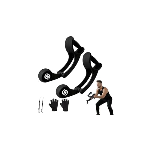 Ropeless Battle Ropes, Rotating Battle Ropes, Portable & Quiet Tangle-Free Rotational Design for Full-Body HIIT, Strength & Aerobic Training | Small-Space Home Gym for Men & Women