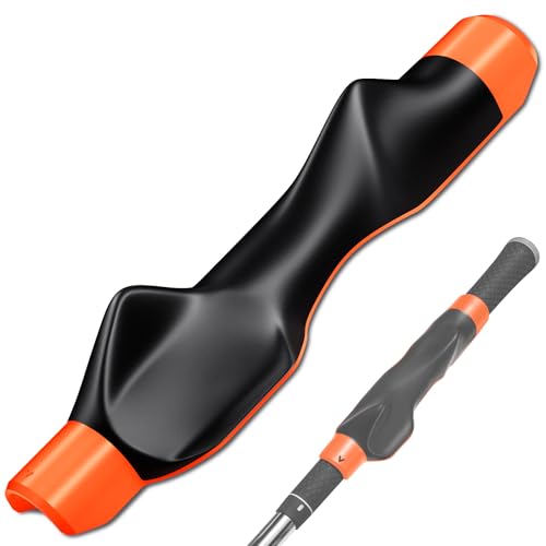 Golf Grip Trainer Right Hand, Grip Trainer Golf Club, Correct Hand Position - color: orange red