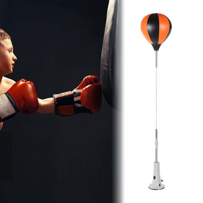 Punching Bag, Height Adjustable Boxing Set with Stand, Boxing Reaction Ball, Speed Bag Punching Equipment for MMA Home Gym Workout Fitness - color: For Teens, Inflatable Ball