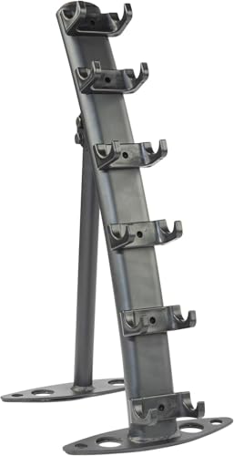 Body-Solid (GDR10B) Small Vinyl/Neoprene Dumbbell Rack - Compact Storage for Home Gym Weights, Holds 1-15 lb Dumbbells