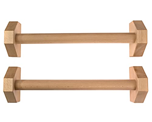 Driven | Professional Large Beech Wooden Parallettes | Calisthenics | Push Up Bars | Anti Slip Base | Gym Gear Workout Portable Crossfit