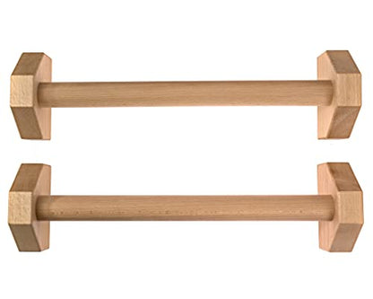Driven | Professional Large Beech Wooden Parallettes | Calisthenics | Push Up Bars | Anti Slip Base | Gym Gear Workout Portable Crossfit