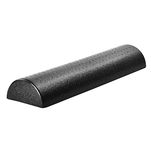 Yes4All High-Density EPP Half Round Back Roller Foam, Exercise Foam Roller for Yoga, Pilates & Stretching - 12, 18, 24, 36 inch - color: Black, style: 24 inch