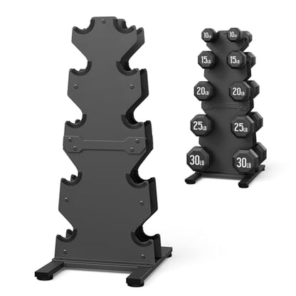 Dumbbell Rack Stand Only, 7-Tier | 5-Tier | 3-Tier Weight Rack for Dumbbells, Wide-Slot No-Interference Design, Solid Steel Construction Weight Holder for Home Gym, Dumbbell Storage Rack (Rack Only)