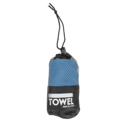 Healifty Quick-Drying Sports Towel Superfine Fiber 40x80cm Sweat Absorbent Travel Gym Towel with Breathable Mesh Bag for Camping Yoga Outdoor Activities