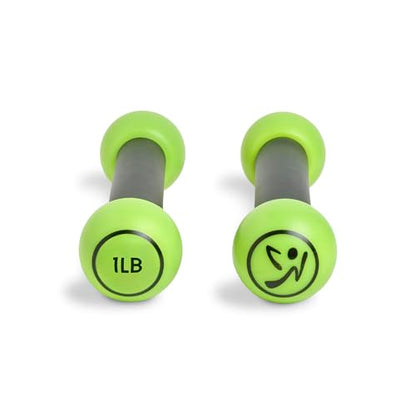 Zumba Toning Sticks 1 lb Weights Set of 2, 1 Pound Hand Weights for Women, Dumbbell Weight Set, Durable and Light 1 Pound Weights Set of 2