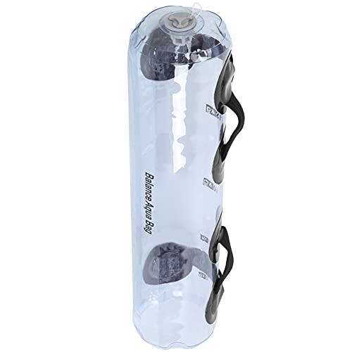 PVC Folding Yoga Weight Bearing Water Bag, Adjustable Aquabag for Fitness Training, Strength Muscle Workout with Calibration Marks, Soft Nylon Handle for Comfortable Grip, Portable