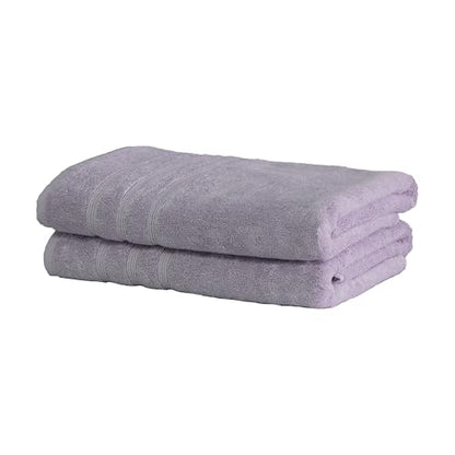 Mosobam Turkish Bath Towels, 2 Pack, 30 x 58 in, 700 GSM, Lavender Aura - color: Lavender Aura, size: Bath Towels, Set of 2