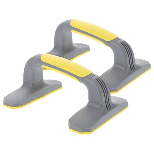 Push Up Bars for Floor Exercise, Anti-Slip Plastic Pushup Handles with Soft Grip Pads, 2pcs Home Workout Equipment for Strength Training and Fitness