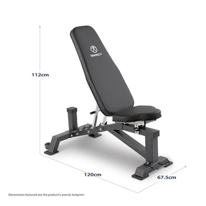 Marcy Deluxe Adjustable Utility Weight Bench for Home Gym Weightlifting and Strength Training SB-8062