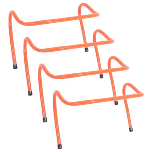 Toddmomy 4pcs Plastic Agility Hurdles 15cm for Football Speed and Running Training Youth Sports Equipment for Soccer Agility Drills