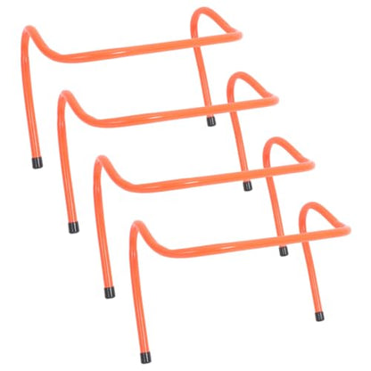 Toddmomy 4pcs Plastic Agility Hurdles 15cm for Football Speed and Running Training Youth Sports Equipment for Soccer Agility Drills