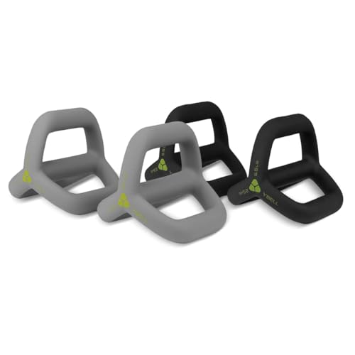 TRX YBell Neo Series 3-in-1 Kettlebell, Dumbbell and Push Up Bar Workout Equipment | Commercial Grade Neoprene Coated Surface | Perfect for Strength Training & Conditioning Workouts | Bundle - size: 15.8lbs 4-Pack
