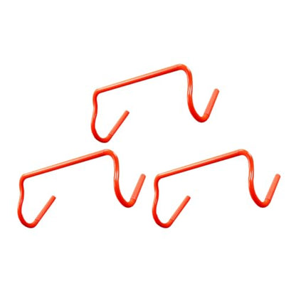 3pcs Detachable Mini Hurdles Agility Training Equipment for Orange Portable Soccer Football Basketball Speed Workout Drills Indoor Outdoor