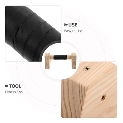 Yardwe Wooden Push up Bars Parallettes Beech Wood Pushup Stands with Non-slip Base for Men and Women Calisthenic Training and Home Strength Exercise