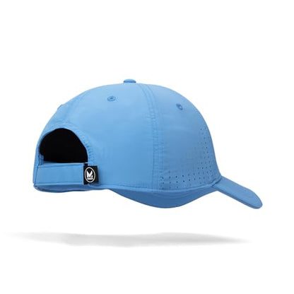 MISSION Cooling Vented Performance Hat Unisex Cap for Workouts, Golf & Running, Sweat & Water Activated Technology - color: Vibrant Blue