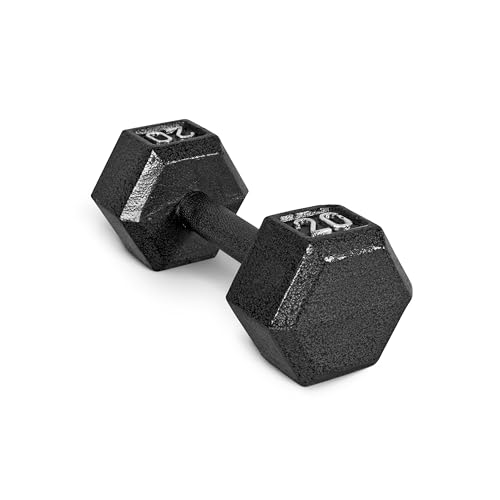 CAP Barbell Cast Iron Hex Dumbbell | Multiple Options - color: Black, Single, size: 20 lb