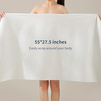 4 Pack Disposable Bath Towels 55''X27.5'’ Durable Portable Camping Towels - size: 4 Pack