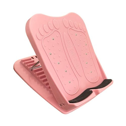 Yiju Calf Stretcher Slant Board 11 Levels Adjustable Portable for Foot Leg Knees Ankle Heel Stretching Stretch Board, Pink