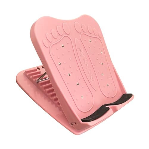 Yiju Calf Stretcher Slant Board 11 Levels Adjustable Portable for Foot Leg Knees Ankle Heel Stretching Stretch Board, Pink