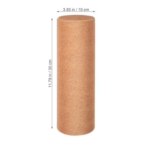 Yoga Blocks Cork Roller Fitness Yoga Roller Exercise Physical Exercise Deep Tissue Muscle Massage Portable Yoga Cylinder Back Bend Training for Legs Back Muscles