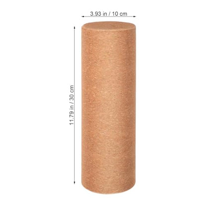Yoga Blocks Cork Roller Fitness Yoga Roller Exercise Physical Exercise Deep Tissue Muscle Massage Portable Yoga Cylinder Back Bend Training for Legs Back Muscles