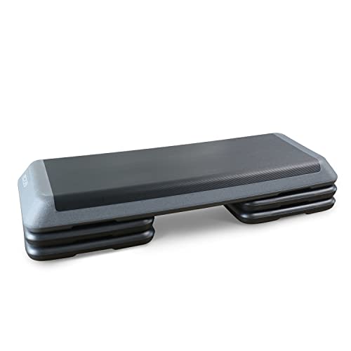 Cap Barbell Adjustable Aerobic Step Platform Exercise Step, Gray