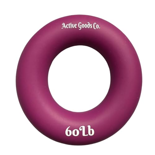 Hand Exerciser - PROFESSIONAL GRADE, Set or Single, Different Sizes. Visit to see more! Bague classique en silicone parfaite pour améliorer la force, la puissance et la vitesse dans les poignets. - size: 14 Single Ring - 3.5 in - 60 lb