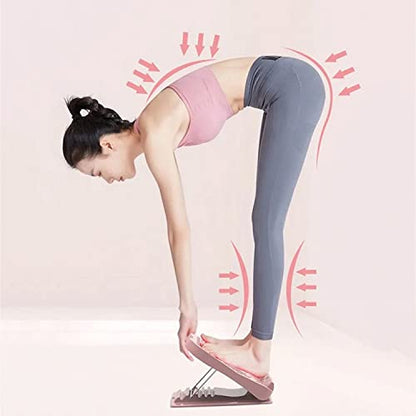 Folding Stretch Board Muscle Leg Calf Stretch Board Home Stand-up Slimming Stretch Yoga Fitness Sports Auxiliaryboard (Color : Green)