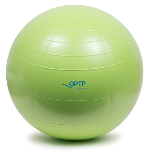OPTP Soft Movement Ball - 12 Inch Exercise and Pilates Ball for Yoga and Core Stability, Soft Inflatable Physical Therapy Balls Featuring Easy-Grip Texture