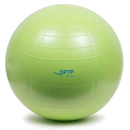OPTP Soft Movement Ball - 12 Inch Exercise and Pilates Ball for Yoga and Core Stability, Soft Inflatable Physical Therapy Balls Featuring Easy-Grip Texture